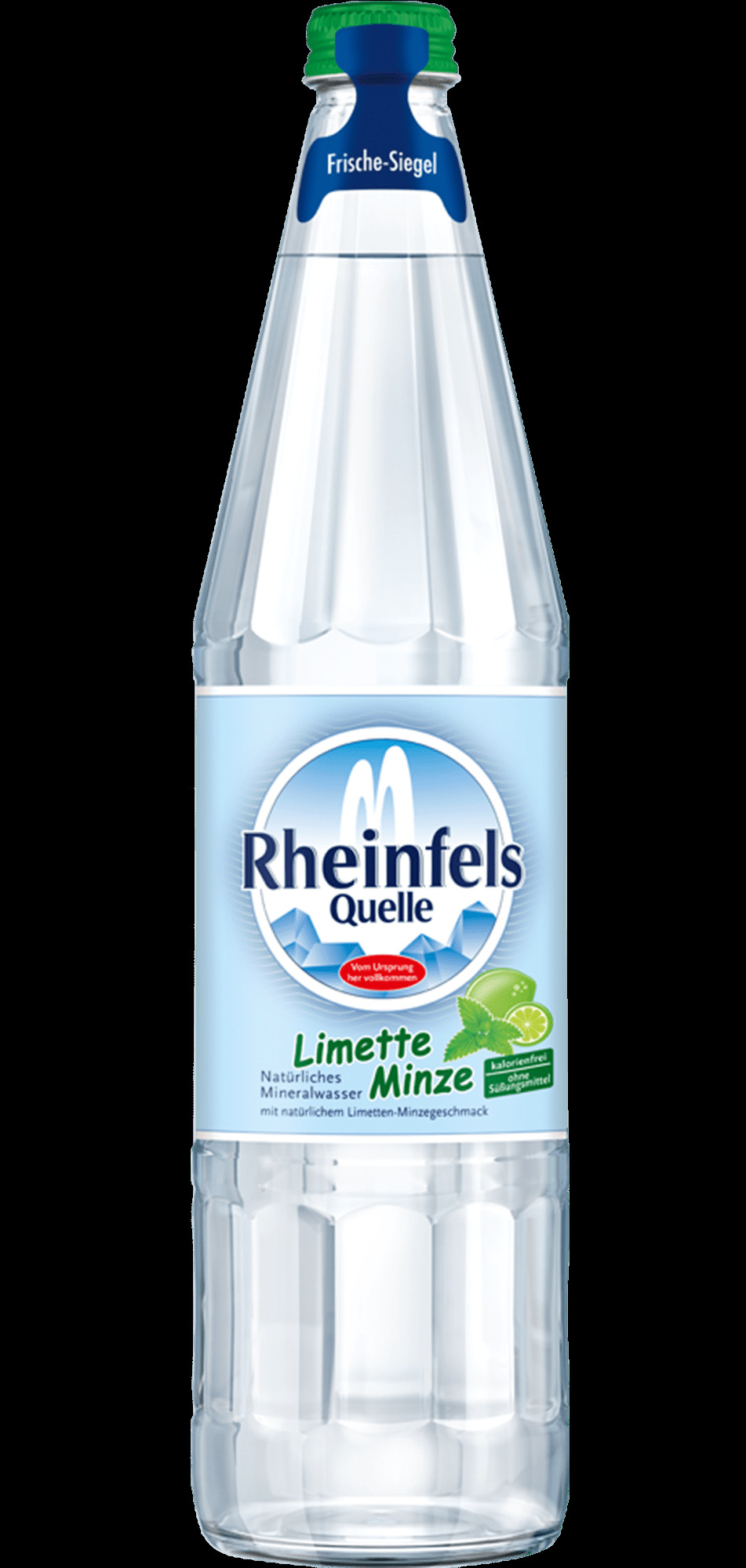 Rheinfels Quelle Limette-Minze 0,7 L Glas-Mehrwegflasche