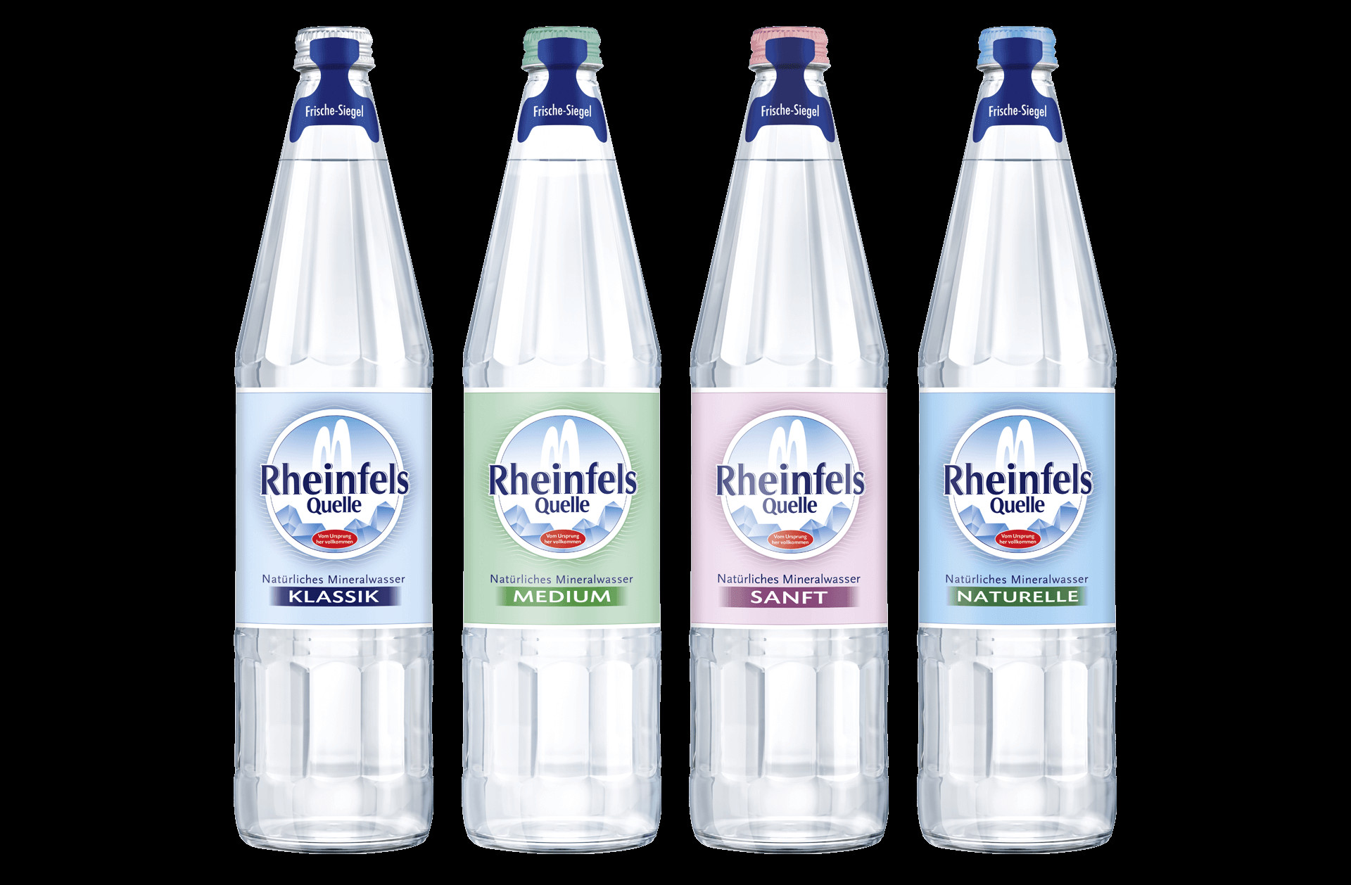 Rheinfels Quelle Glas-Mehrweg Mineralwasser Produkte